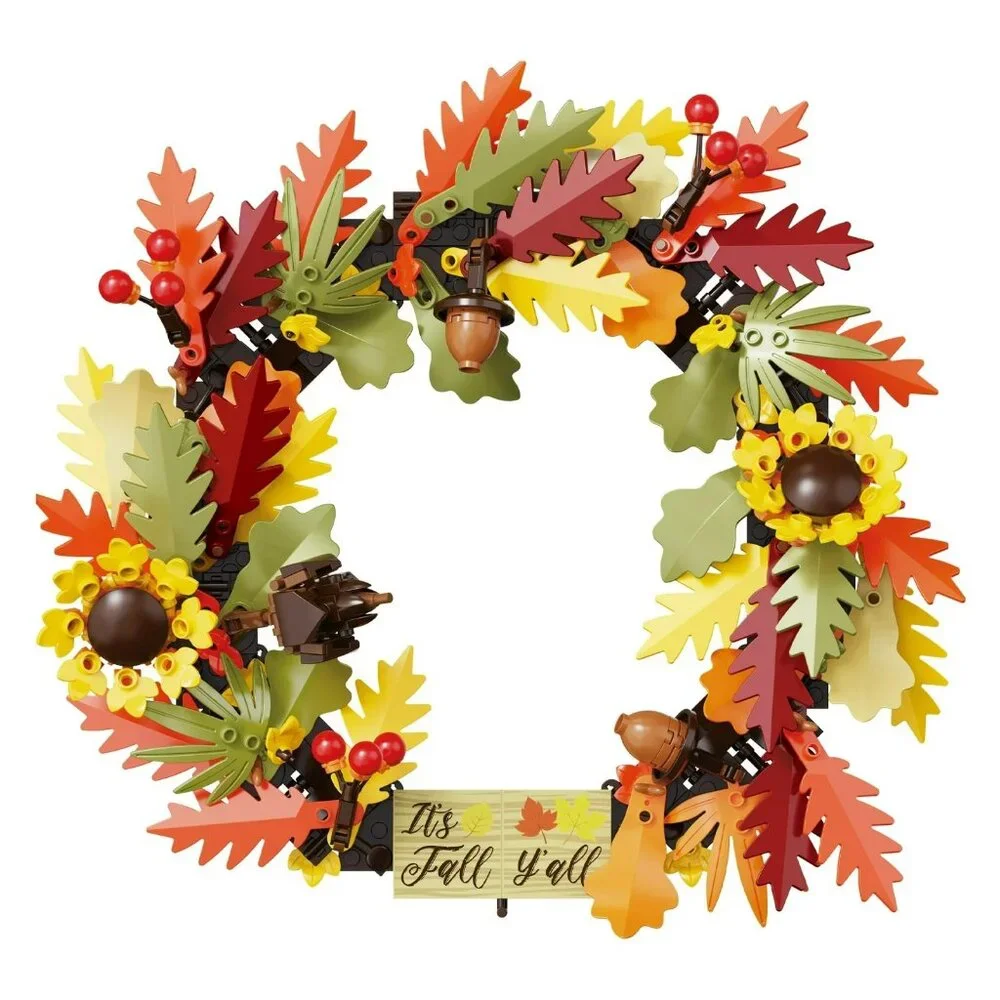 Brickcraft Bricktanicalss Fall Harvest Wreath 382 Piece Building Set